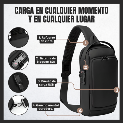 Bolso cruzado antirrobo SafePro