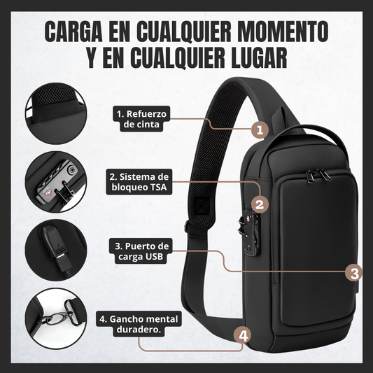 Bolso cruzado antirrobo SafePro