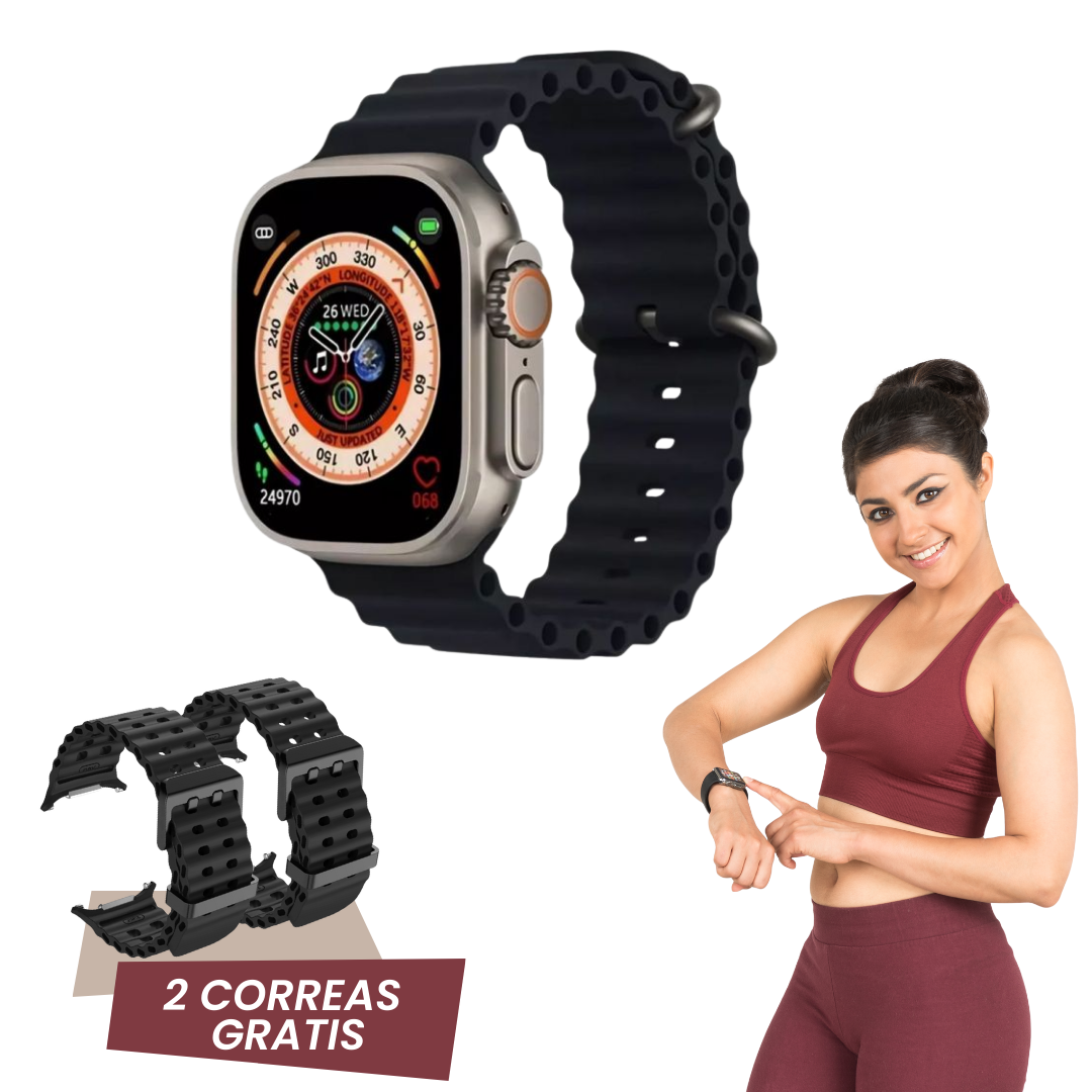 Smartwatch Ultra Pro con 2 correas GRATIS