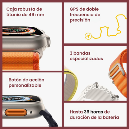 Smartwatch Ultra Pro con 2 correas GRATIS