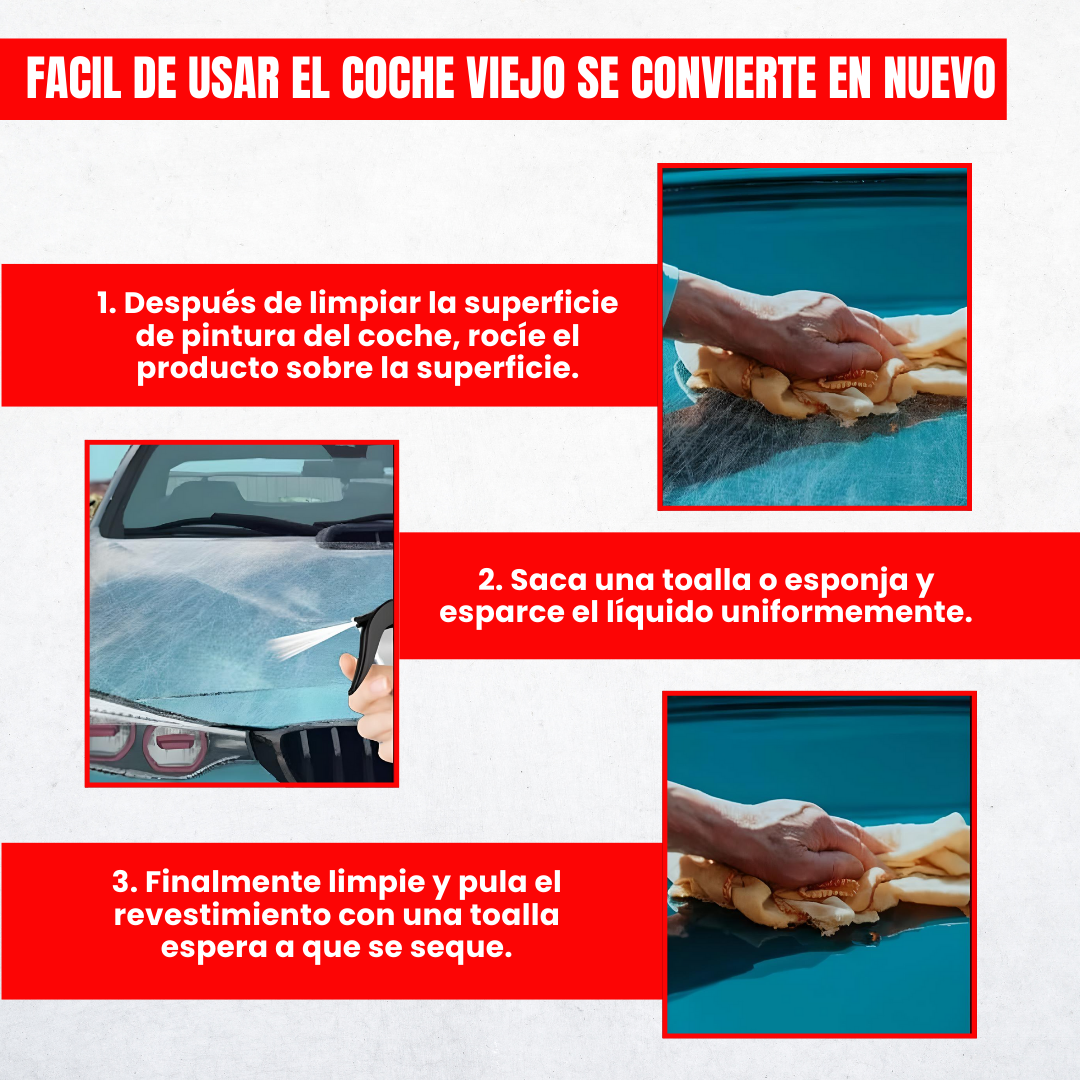 Cera en spray protectora y reparadora de arañazos - NanoRepair