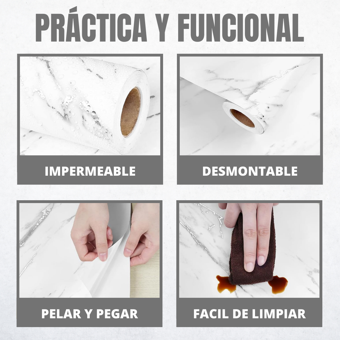 Lámina efecto mármol