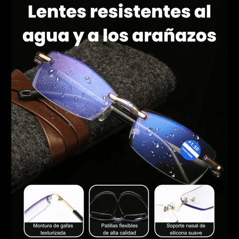 Gafas Inteligentes Anti Rayos - Vision™ + Funda de Cuero + Botella Limpia Gafas 500ml GRATIS